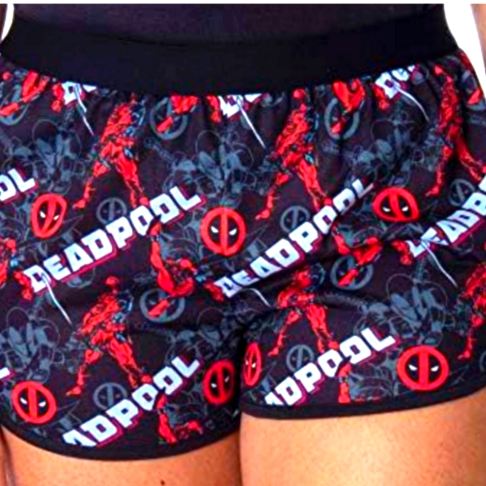 Marvel Deadpool Shorts Costume Lounge Sleepwear Geek Culture Preppy Comics